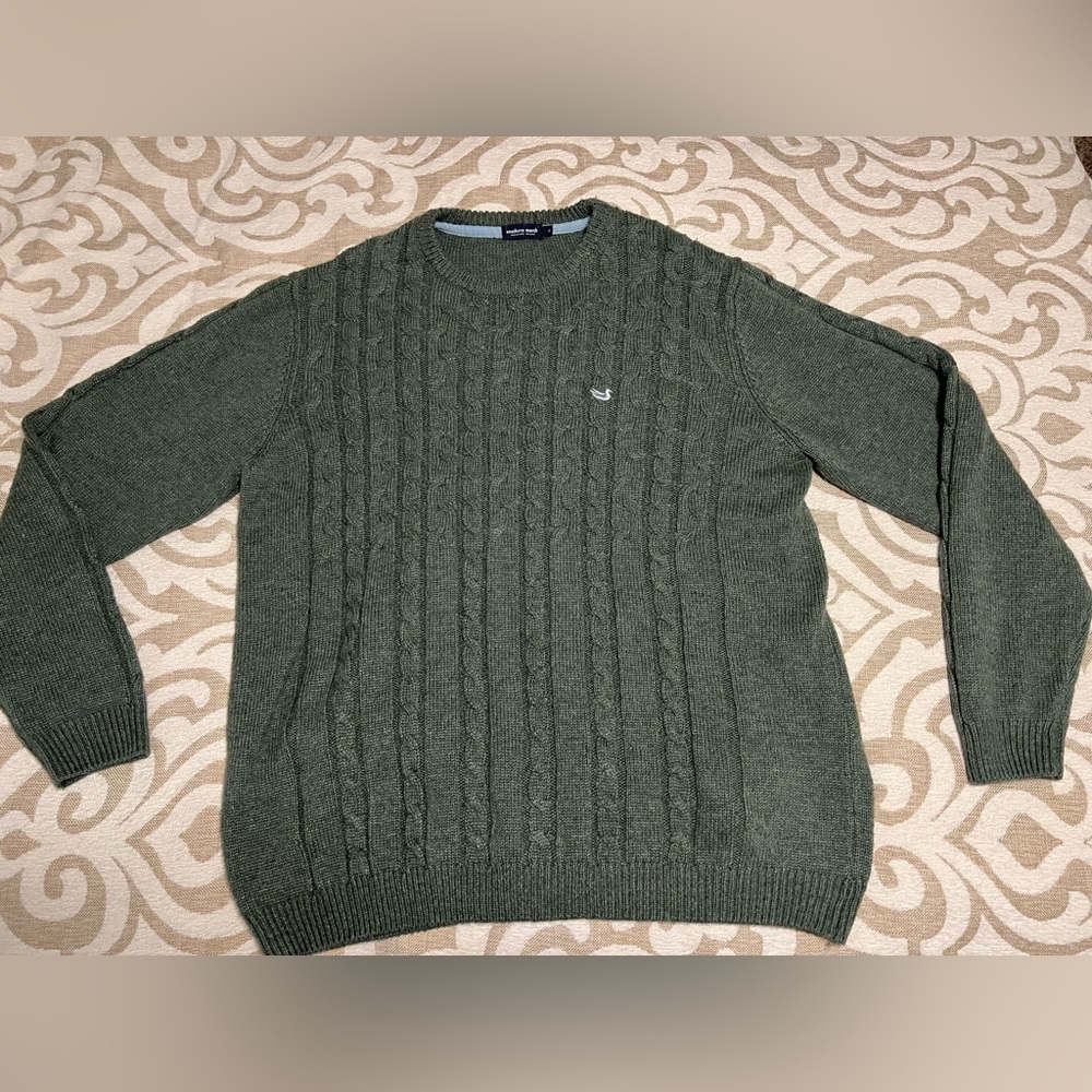 Southern Marsh Townsend Sweater, Dark Green Knit, Size XL